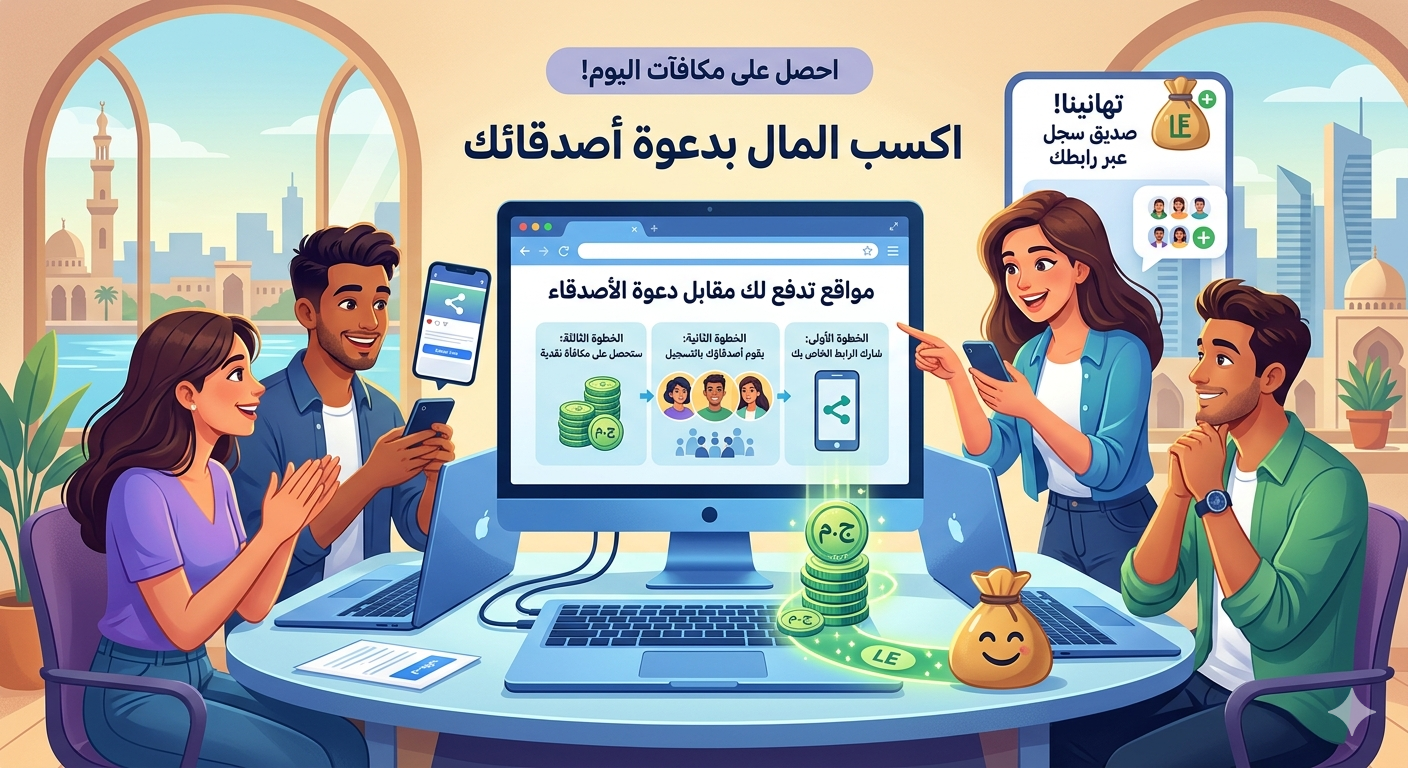 مواقع تدفع لك مقابل دعوة الأصدقاء